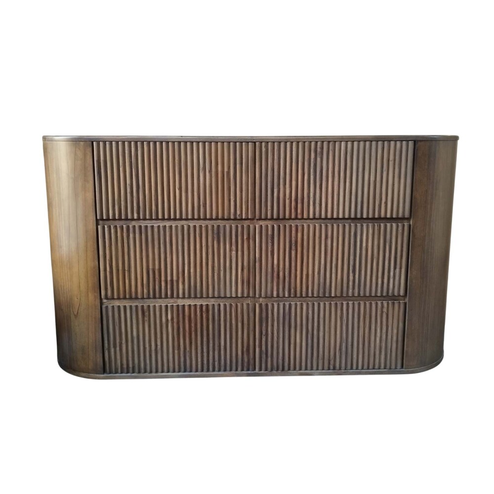 CÓMODA 6 CAJONES MADERA MARRON SOUTHPORT