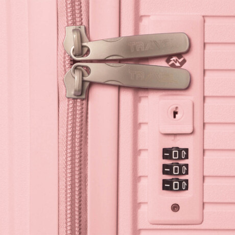 Set X3 Valijas De Viaje Rígidas 4 ruedas 20, 24 y 28 Rosa1