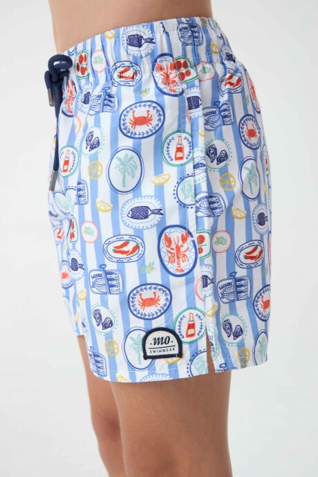SHORT OLIVER NIÑO ESTAMPADO Peces