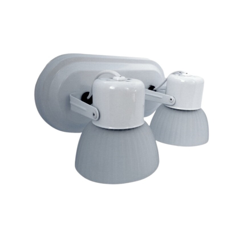 APLIQUE 2 LUCES BASE OVAL BLANCO APLIQUE 2 LUCES BASE OVAL BLANCO