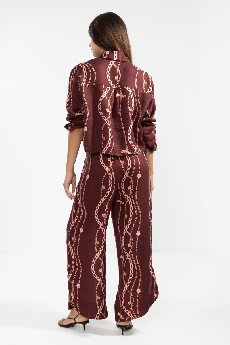 LARA SHIRT Chain Gang Merlot