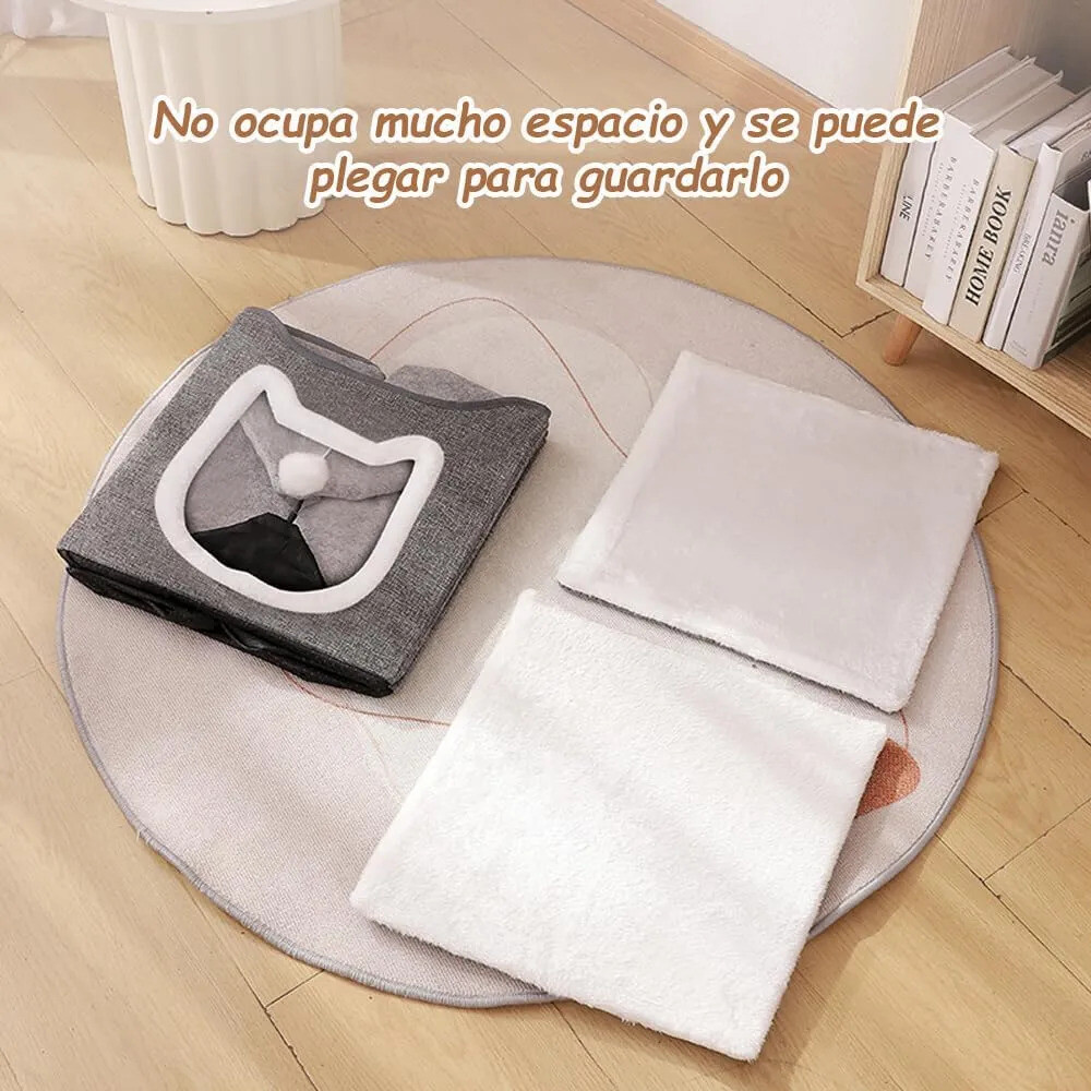 Cama Casa Para Gatos Desarmable Con Rascador Cama Casa Para Gatos Desarmable Con Rascador