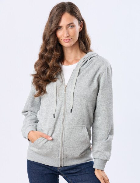 CAMPERA DE ALGODÓN CON CAPUCHA Griscla