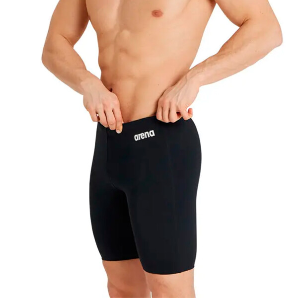 Arena Men's Team Swim Jammer Solid Negro-blanco