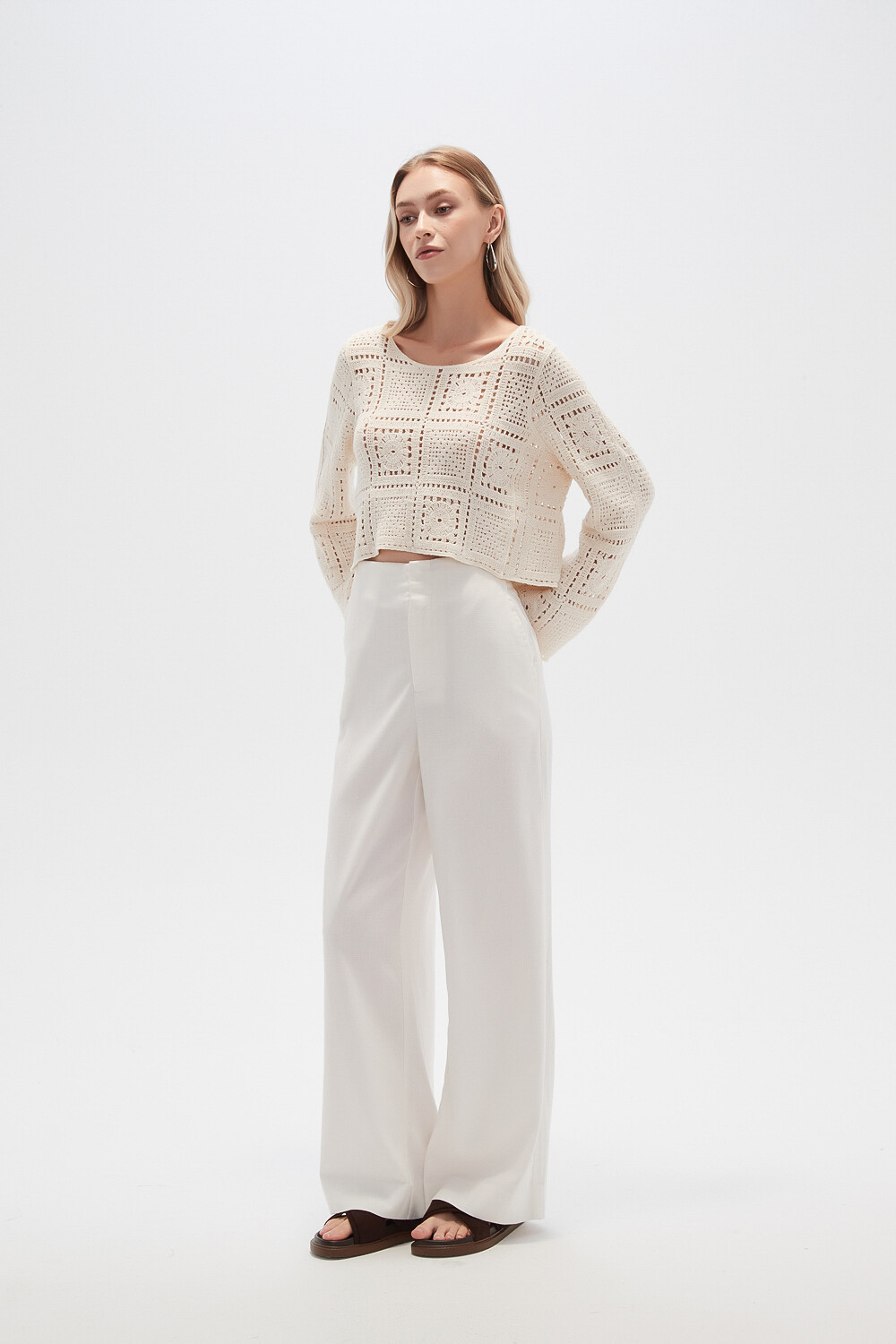 Pantalon Elsoley Marfil / Off White