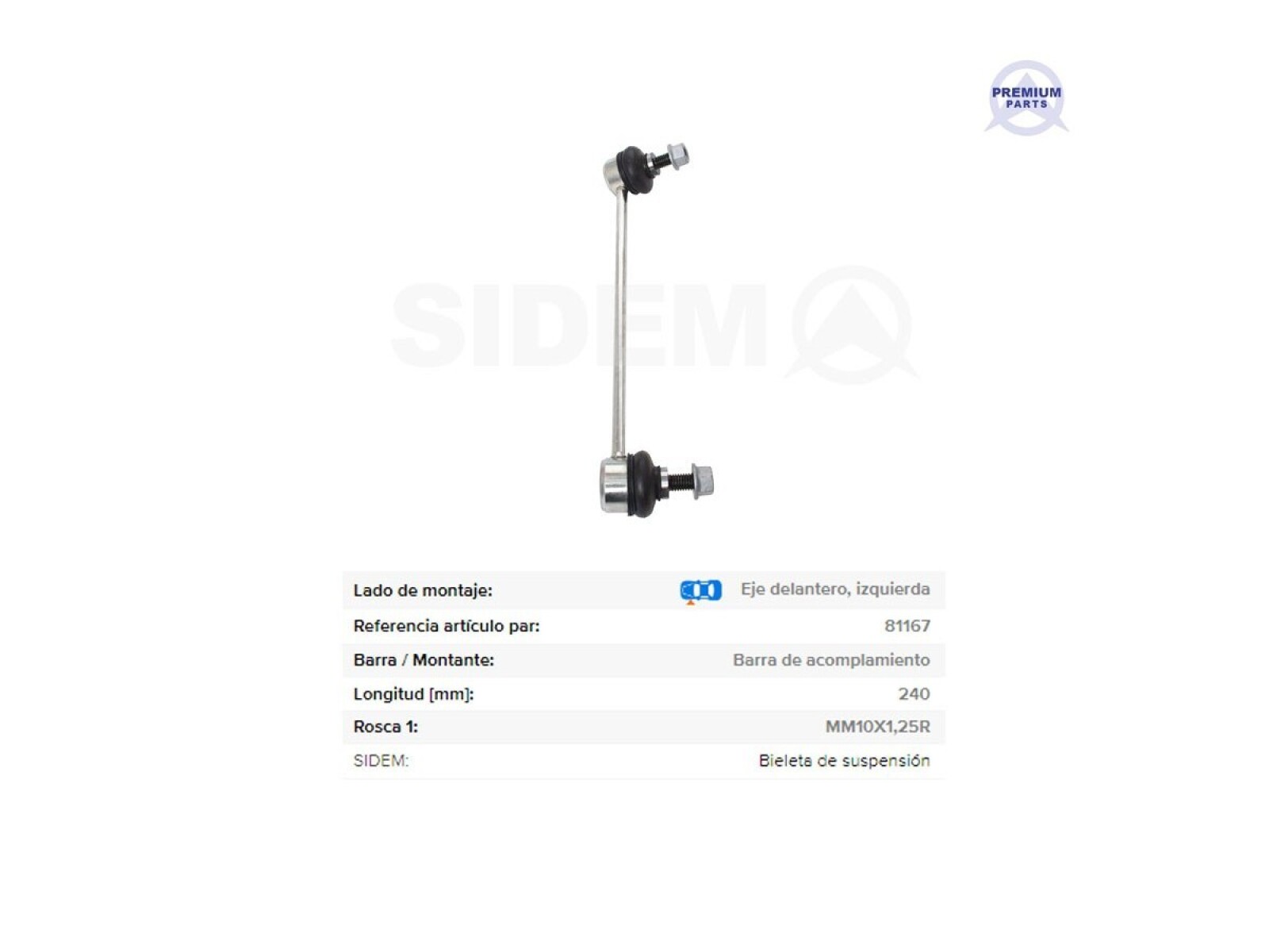 Bieleta Kia Rio 00-05 Der 