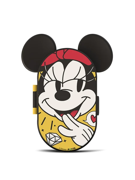 CONTENEDOR MINNIE CON OREJAS AMARILLO