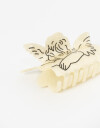 Broche Estampados Broche Acrílico Cupido - Blanco Crudo