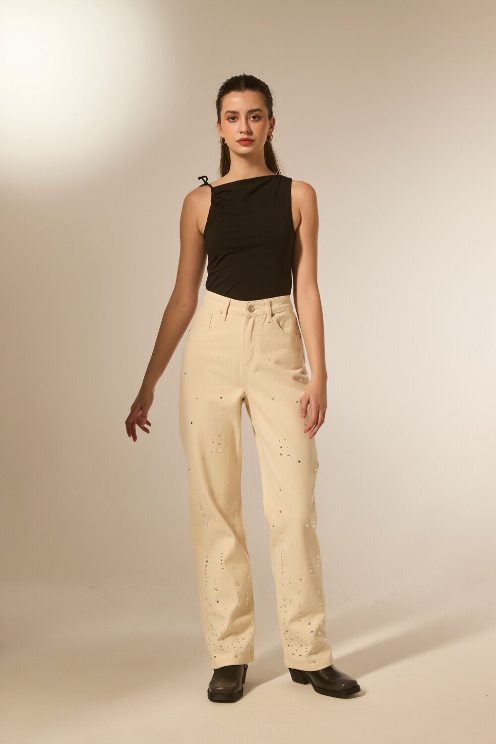 Pantalon Avela Crudo / Natural