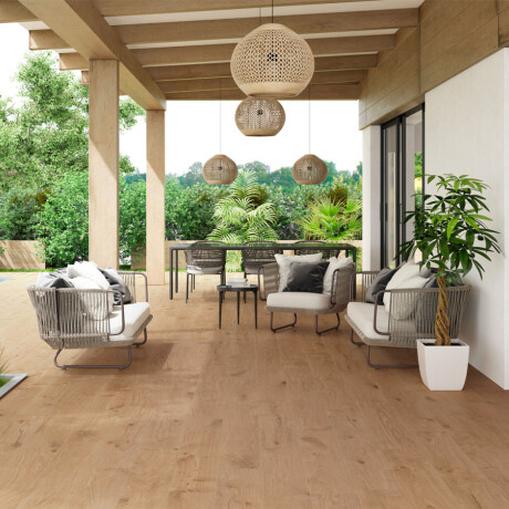 Porcelanato Madera Marron Antideslizante 23X120Cm Piso GAMAS DE MARRON