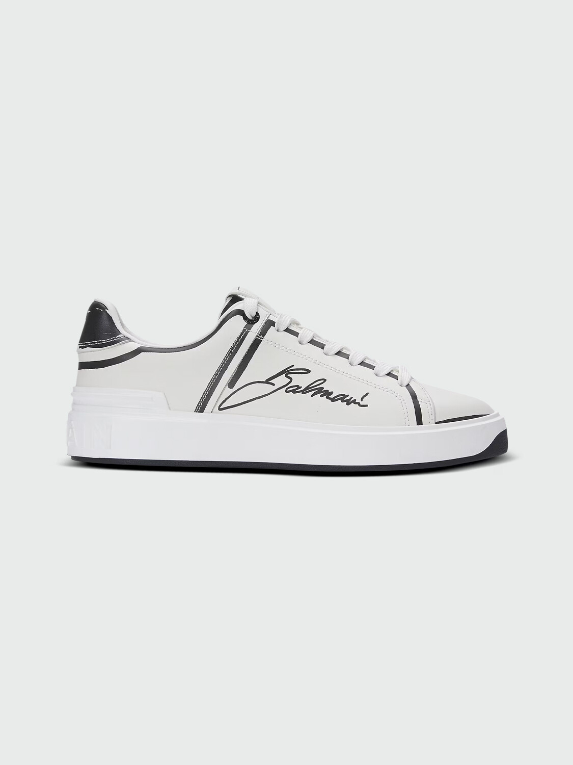 BALMAIN - SNEAKER B-COURT ESTAMPADOS Blanco
