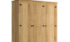 Ropero 3 Puertas - Madera Maciza Natural