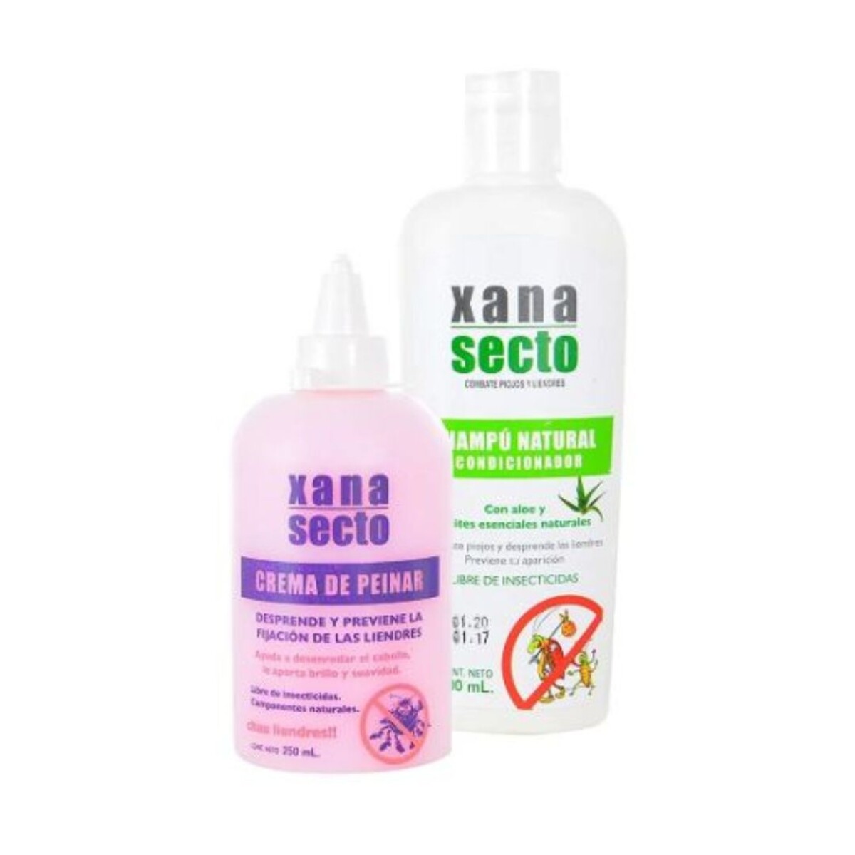 Xana-Secto Shampoo 120ml + Crema de Peinar 265ml 