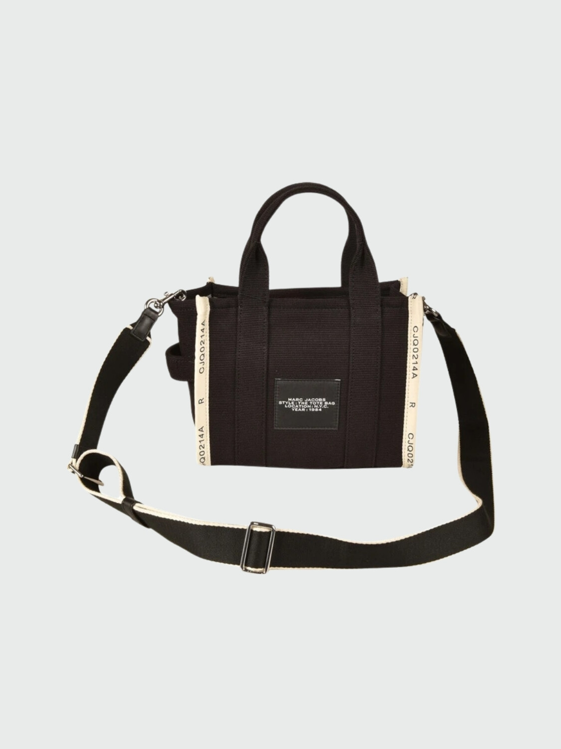 MARC JACOBS- THE JACQUARD SMALL TOTE BAG Negro