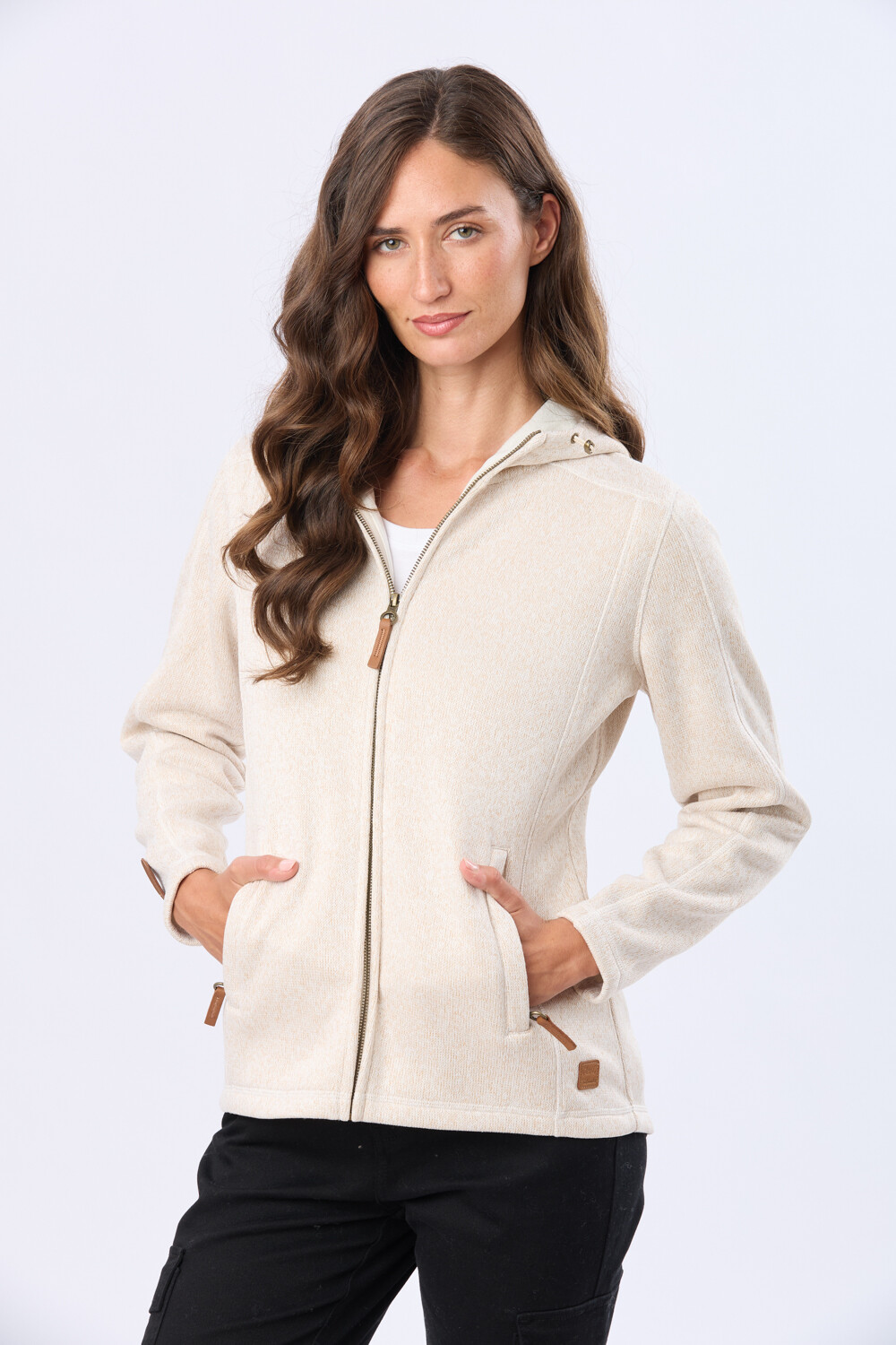 CAMPERA DE FELPA ESPECIAL Crudo