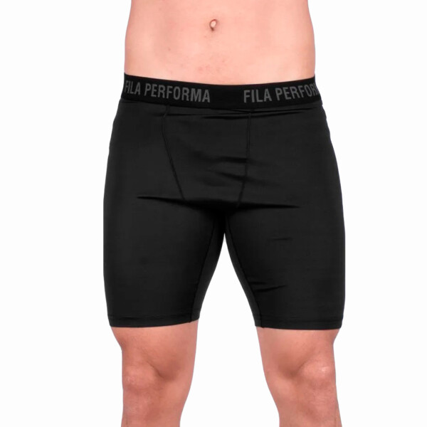 Fila bermuda masculina compress skin preto Negro