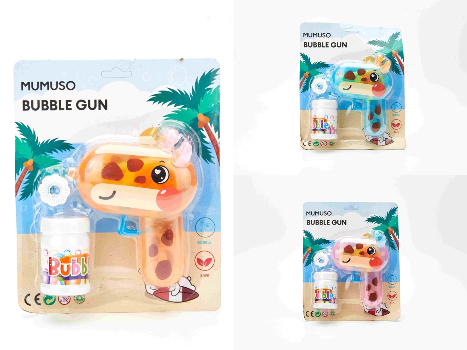 PISTOLA DE BURBUJAS CON LUCES; DISEÑO DE CIERVO ADORABLE 