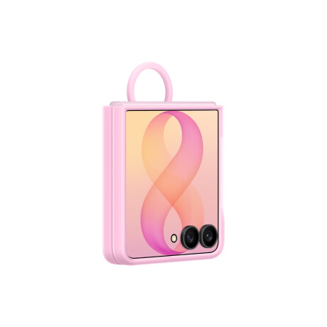 Galaxy Z Flip8 Ring Case Silicone Pink