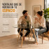 Mesa Comedor ComboHome Eames Redonda Vidrio 100 Cm Premium Transparente