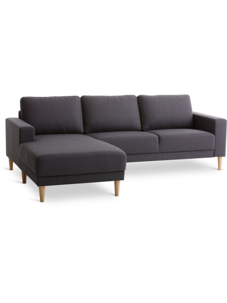 Sofá EGENSE chaise longue tela gris osc Sofá EGENSE chaise longue tela gris osc