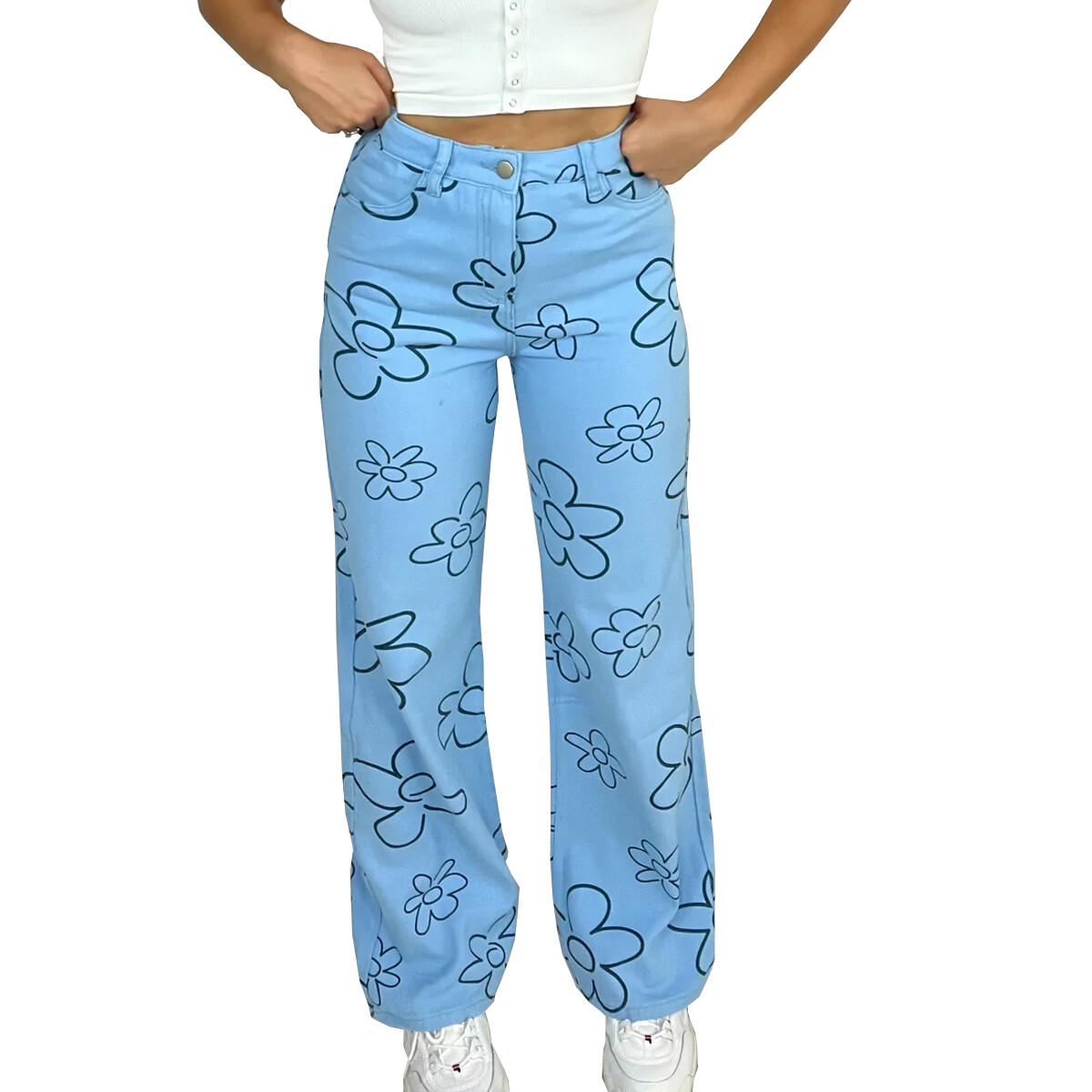 Pantalon de dama - BRP1137BLUE - BLUE 