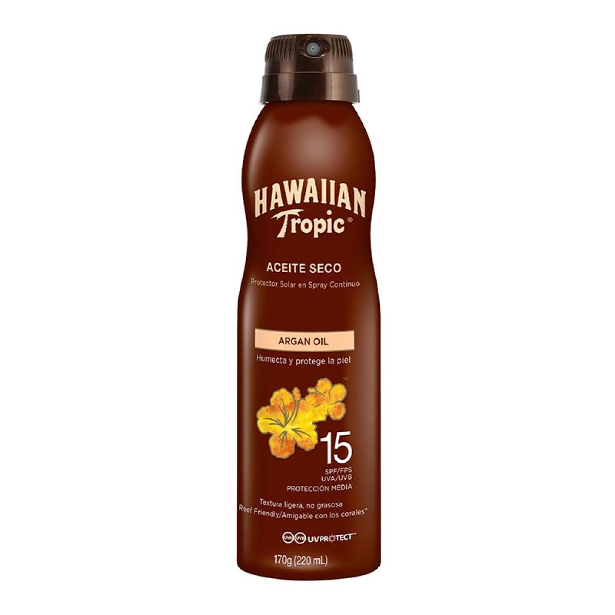 Hawaiian Tropic Aceite - SPF 15 con argán 