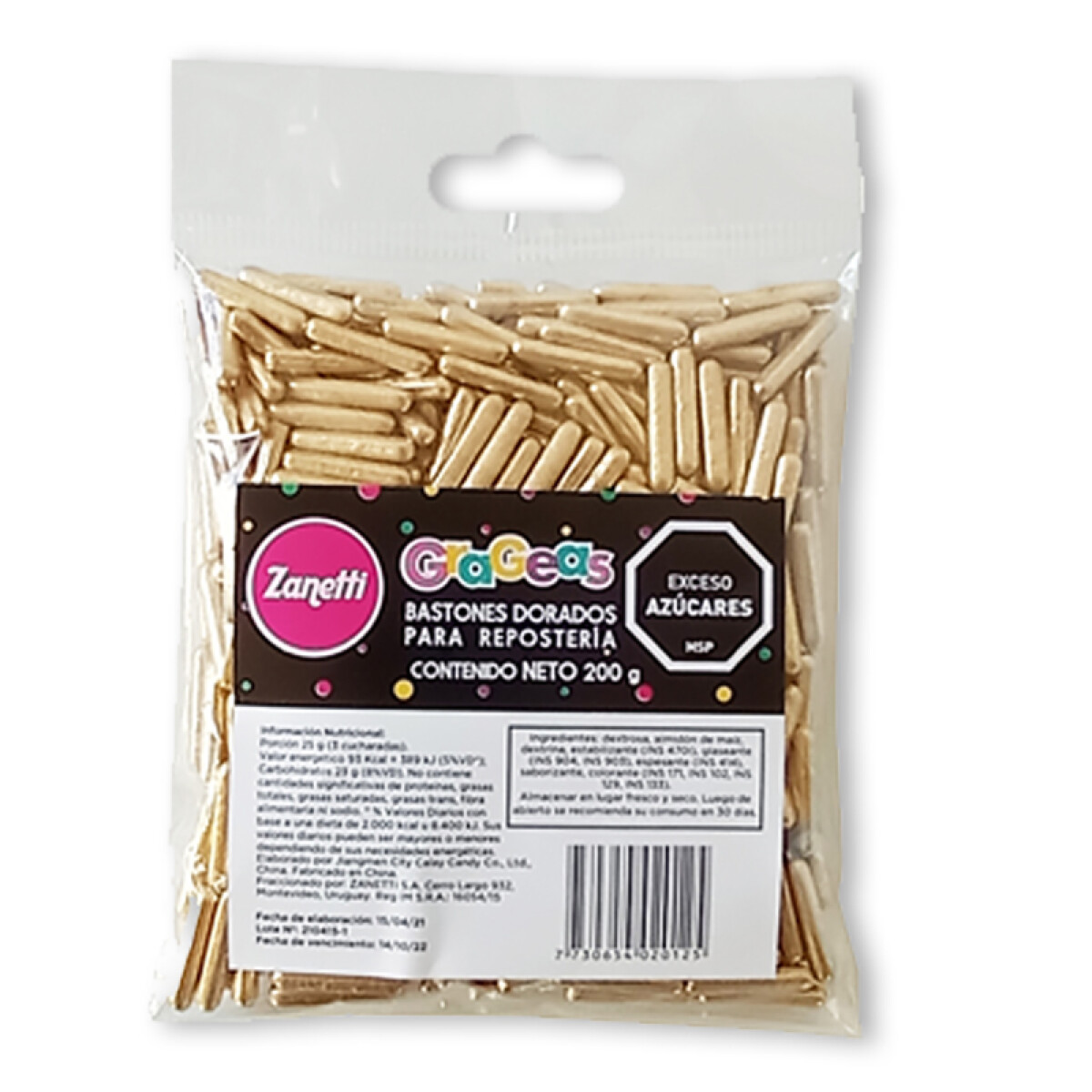 Bastones Dorados 200 g 