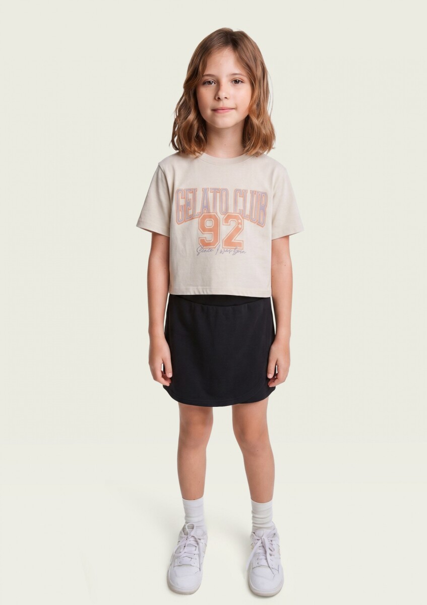 CONJUNTO REMERA CON SHORT POLLERA - MULTICOLOR 