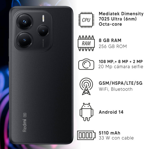 Xiaomi Redmi Note 14 5g NEGRO