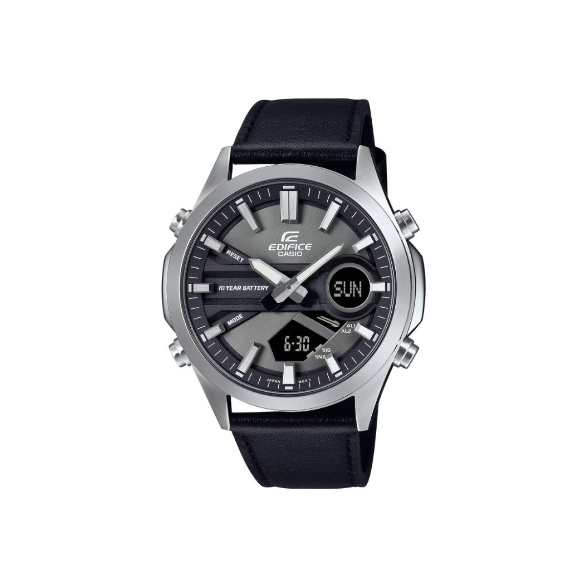 Reloj Casio Edifice EFV-C120L para hombre en cuero - Negro 