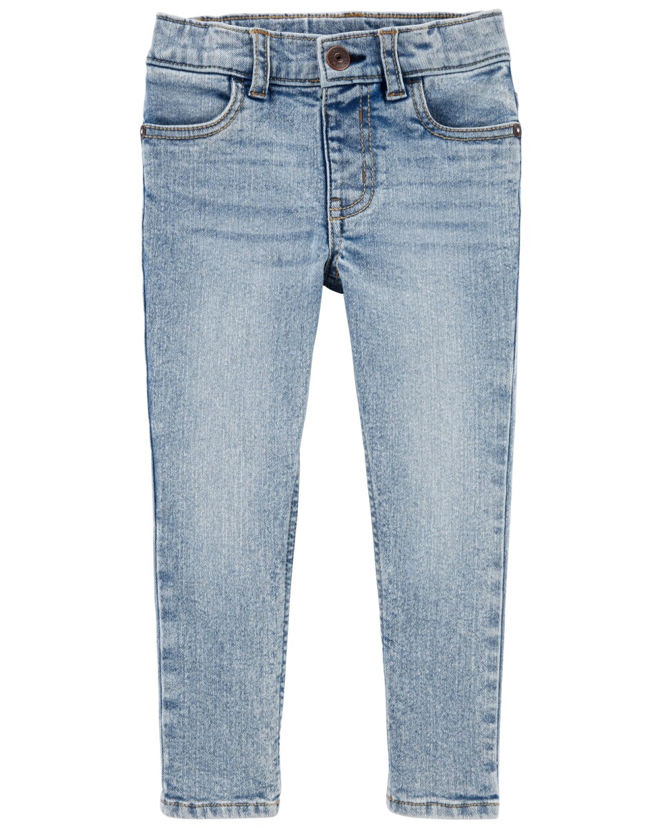 Pantalón de jean ajustado extra largo. Talles 2-5T 