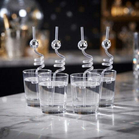 Set X4 sorbito bola de disco TRANSPARENTE