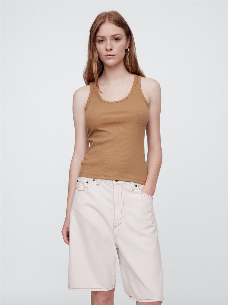 Musculosa Rib Mujer - Pretzel 