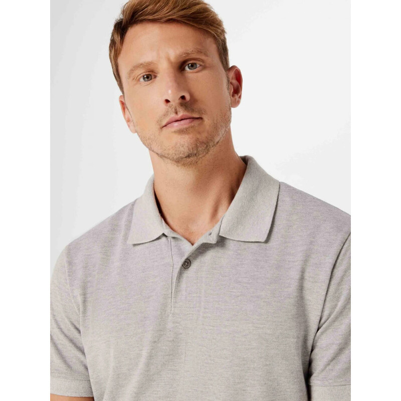 CAMISA POLO MM MASC CINZA MESCLA