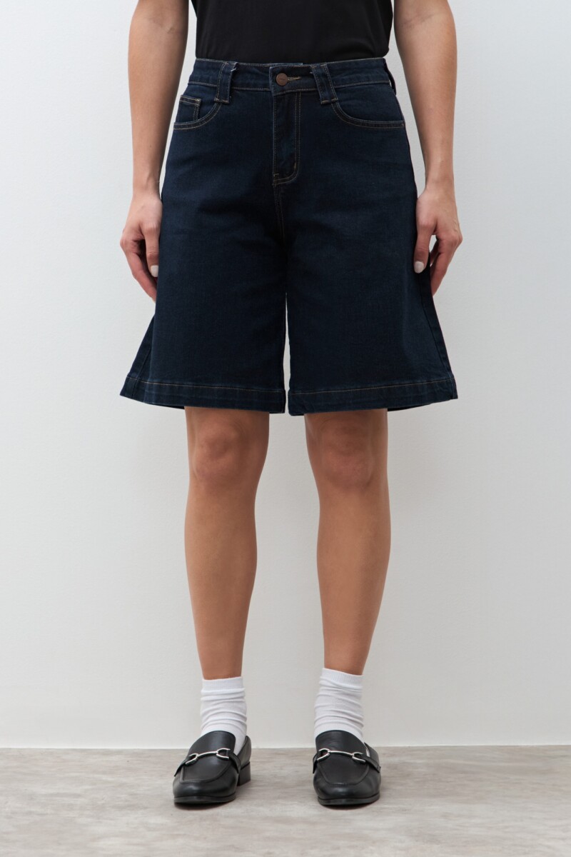 Bermuda de jean jean oscuro