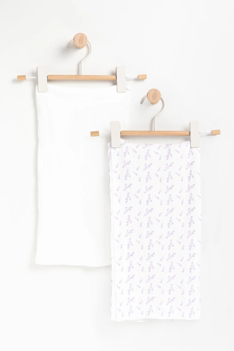 Sábana de muselina pack x2 Lila