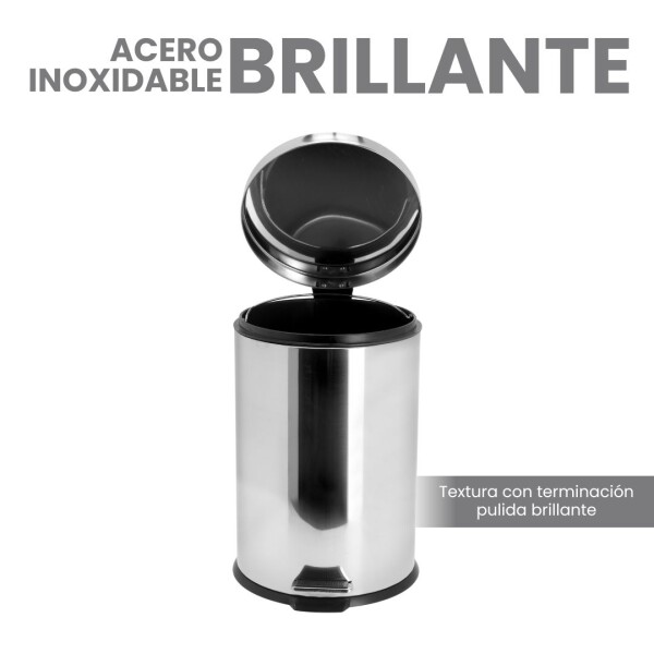 Cesto de basura 5 Litros Tacho Residuos Papelera Extraíble Acero Inoxidable Imback Cesto de basura 5 Litros Tacho Residuos Papelera Extraíble Acero Inoxidable Imback