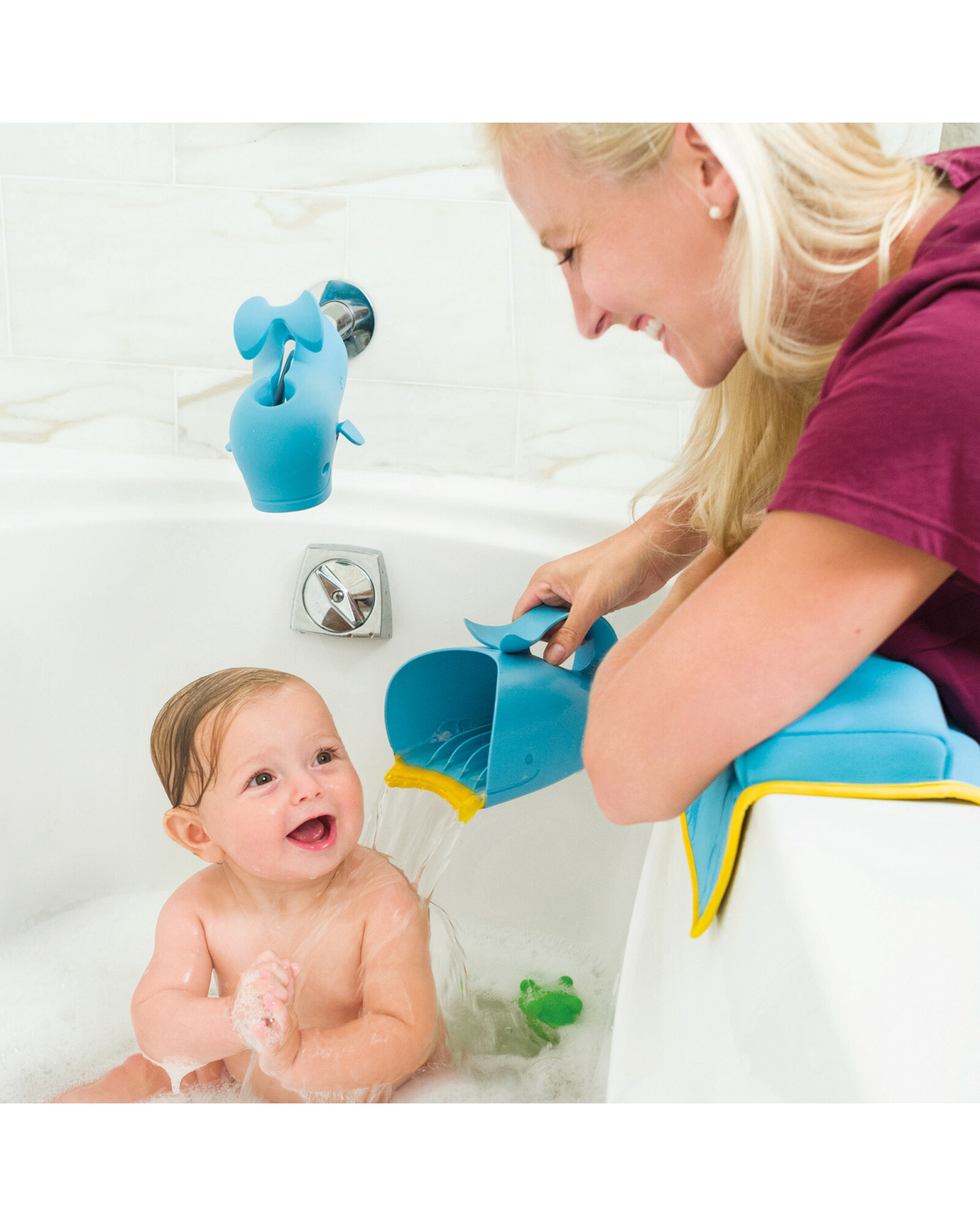 Jarra para enjuague de baño, azul Jarra para enjuague de baño, azul