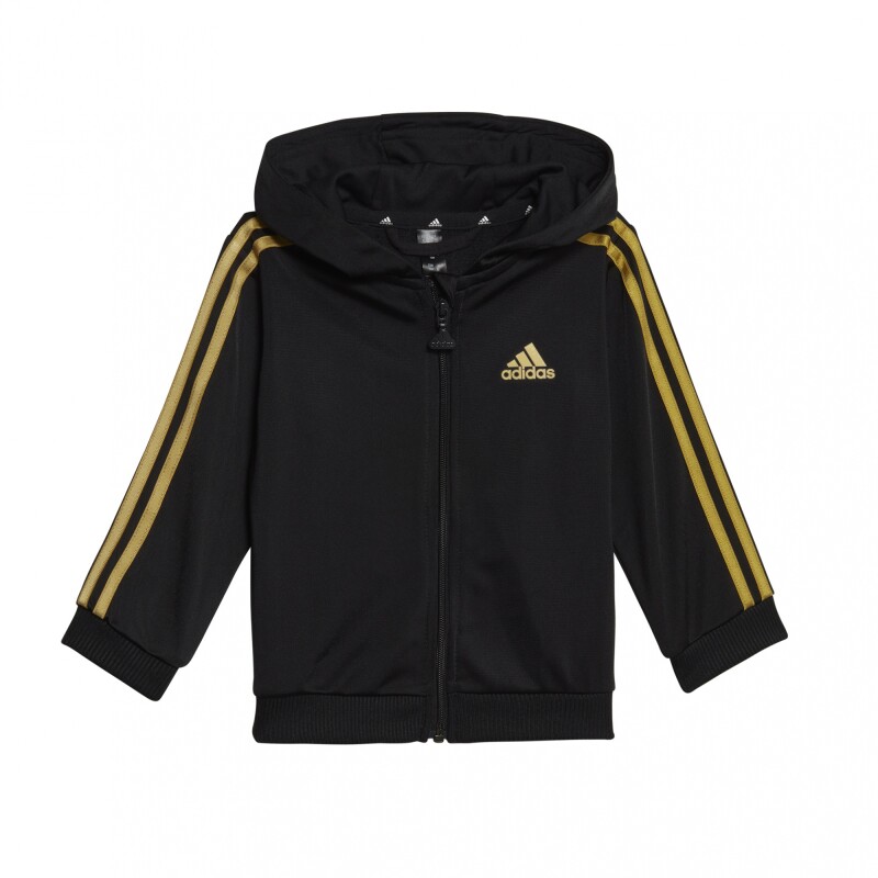 CONJUNTO adidas ESSENTIALS SHINY BLACK/GOLD