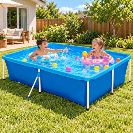 Piscina Estructural Rectangular Familiar de 2000 Litros Mor Celeste
