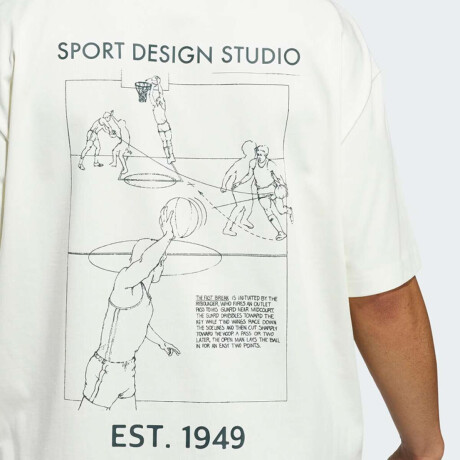 Remera Adidas Sport Design Fastbrk Blanco