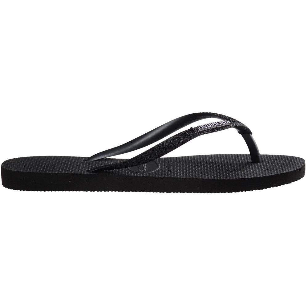 Sandalias Havaianas Slim Glitter Ii Mujer Negro/Negro