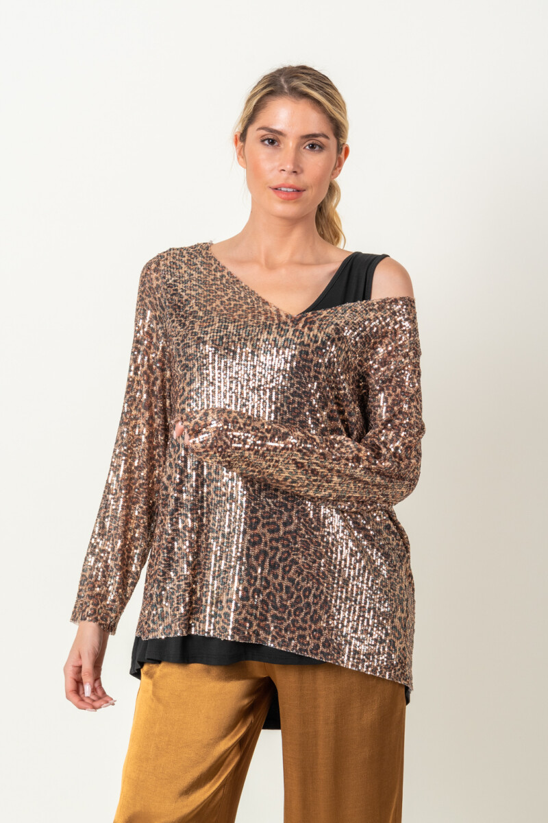 BLUSA CALISTA - Tostado 