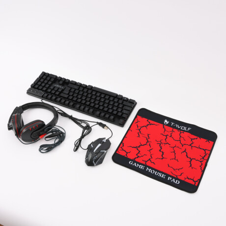 COMBO GAMER MOUSE, TECLADO, AURICULARES Y PAÑO TWOLF - TF800 COMBO GAMER MOUSE, TECLADO, AURICULARES Y PAÑO TWOLF - TF800