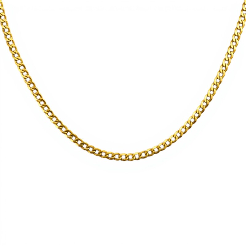 Cadena oro cubana -Oro bajo -Sin Piedra-CD8041 sinpiedra