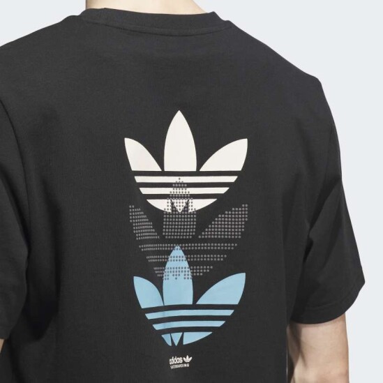 Remera Adidas Triple Trifolio Skateboarding Negro