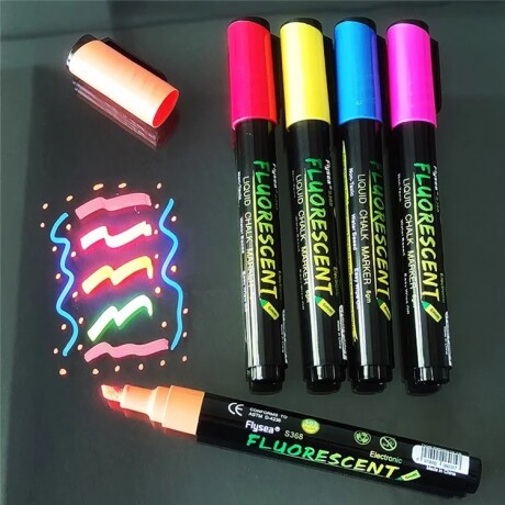 Pack x8 Marcadores Fluorescentes Tiza Liquida Pack x8 Marcadores Fluorescentes Tiza Liquida