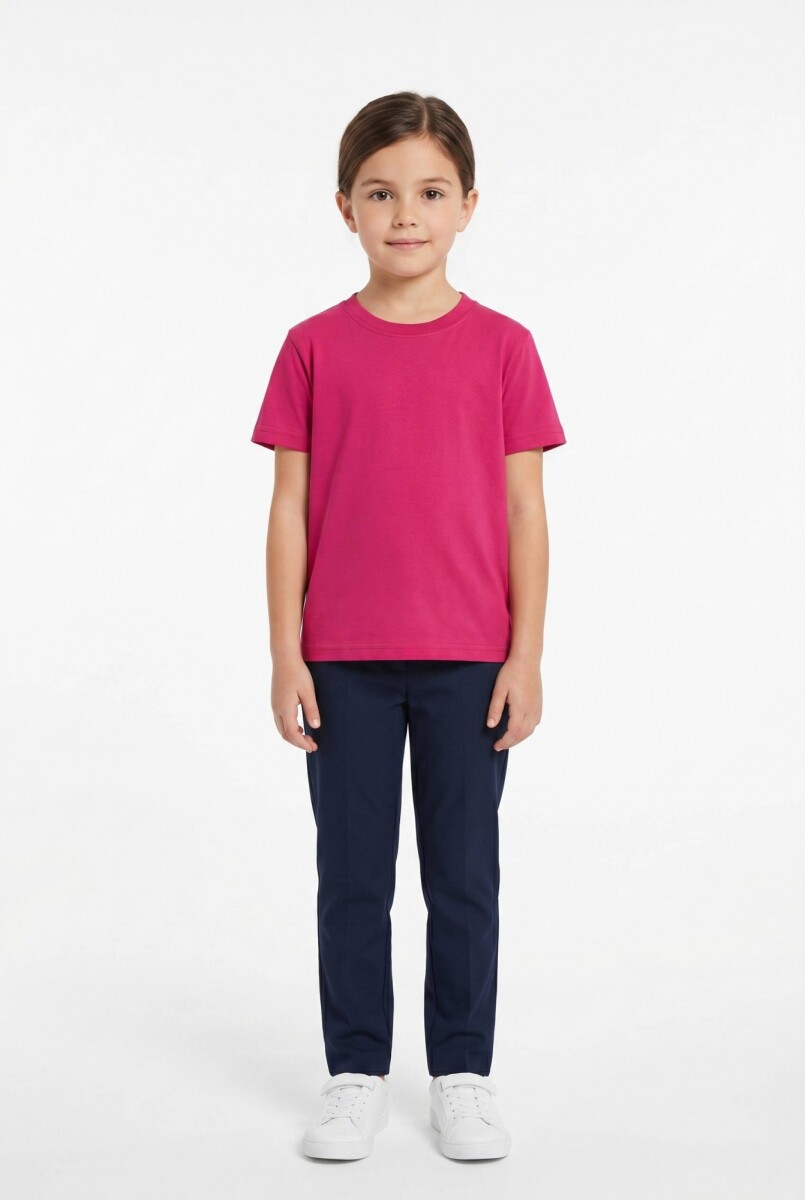 Remera cuello redondo ICONIC 150 - Fucsia 
