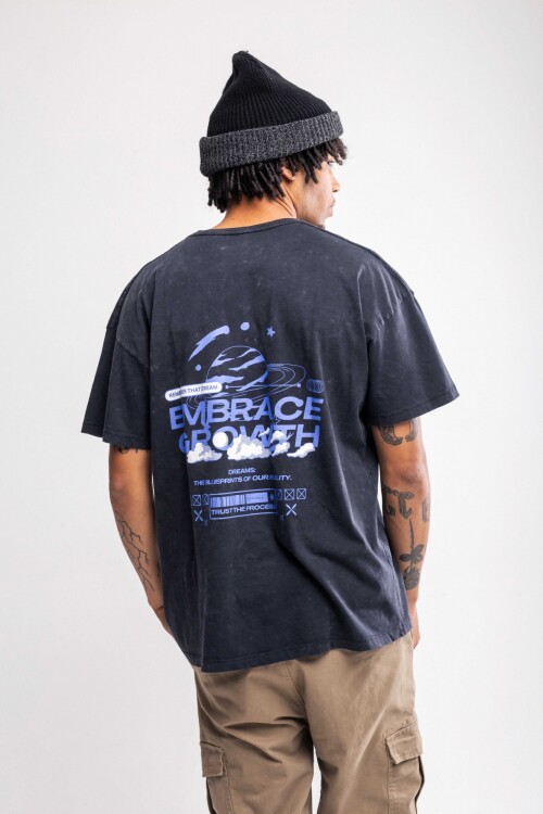 Remera oversize Viscaya Negro