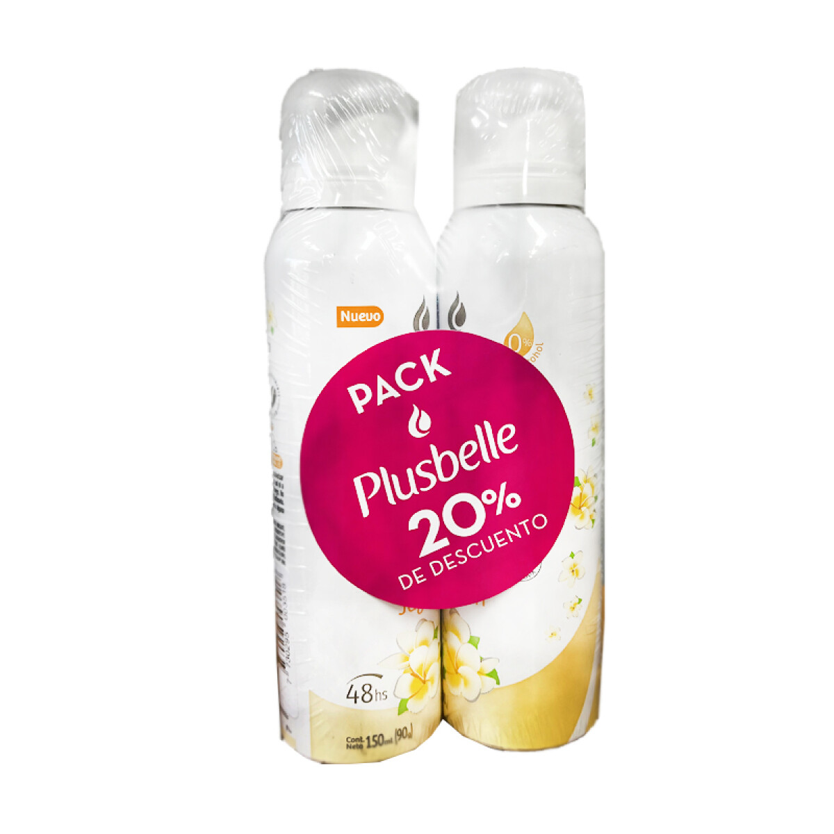 Desodorante Aerosol PLUSBELLE Pack X2 150ml - Jazmín 